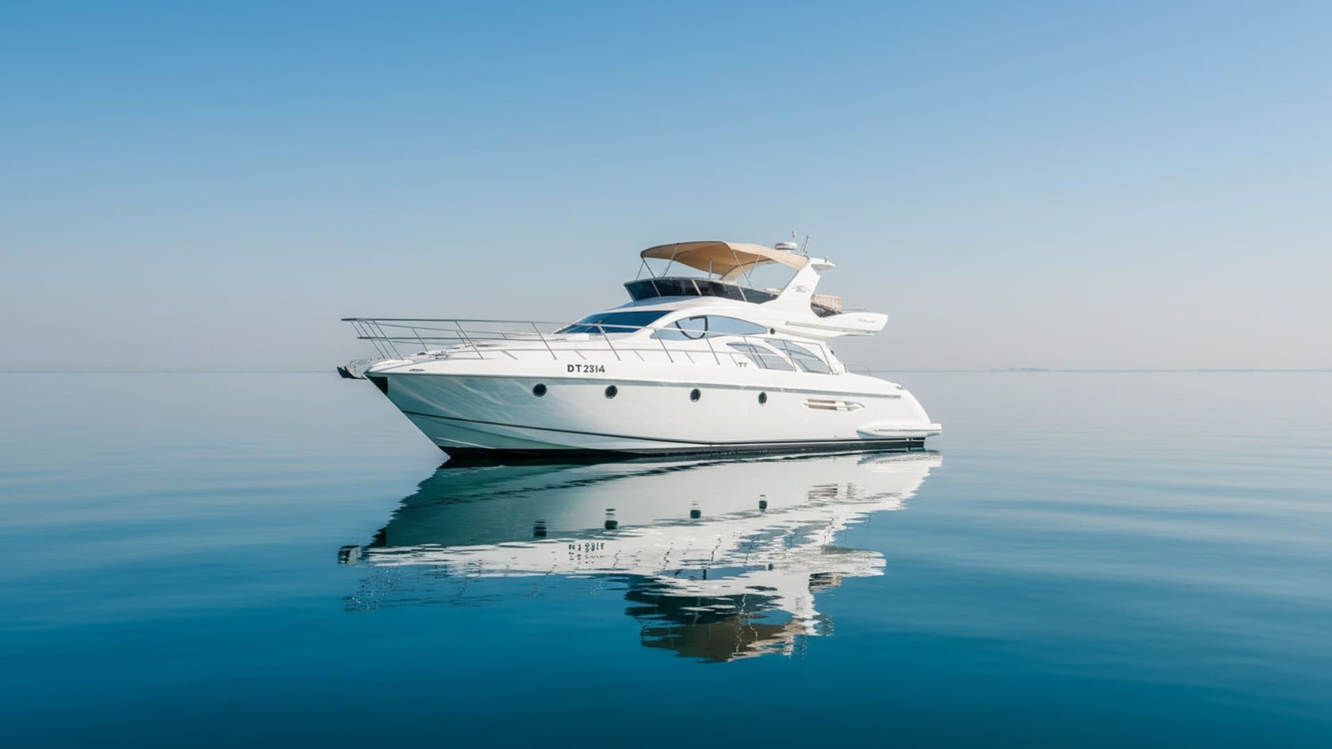 Sunrise Adventurer 50 ft yacht exterior, sleek design