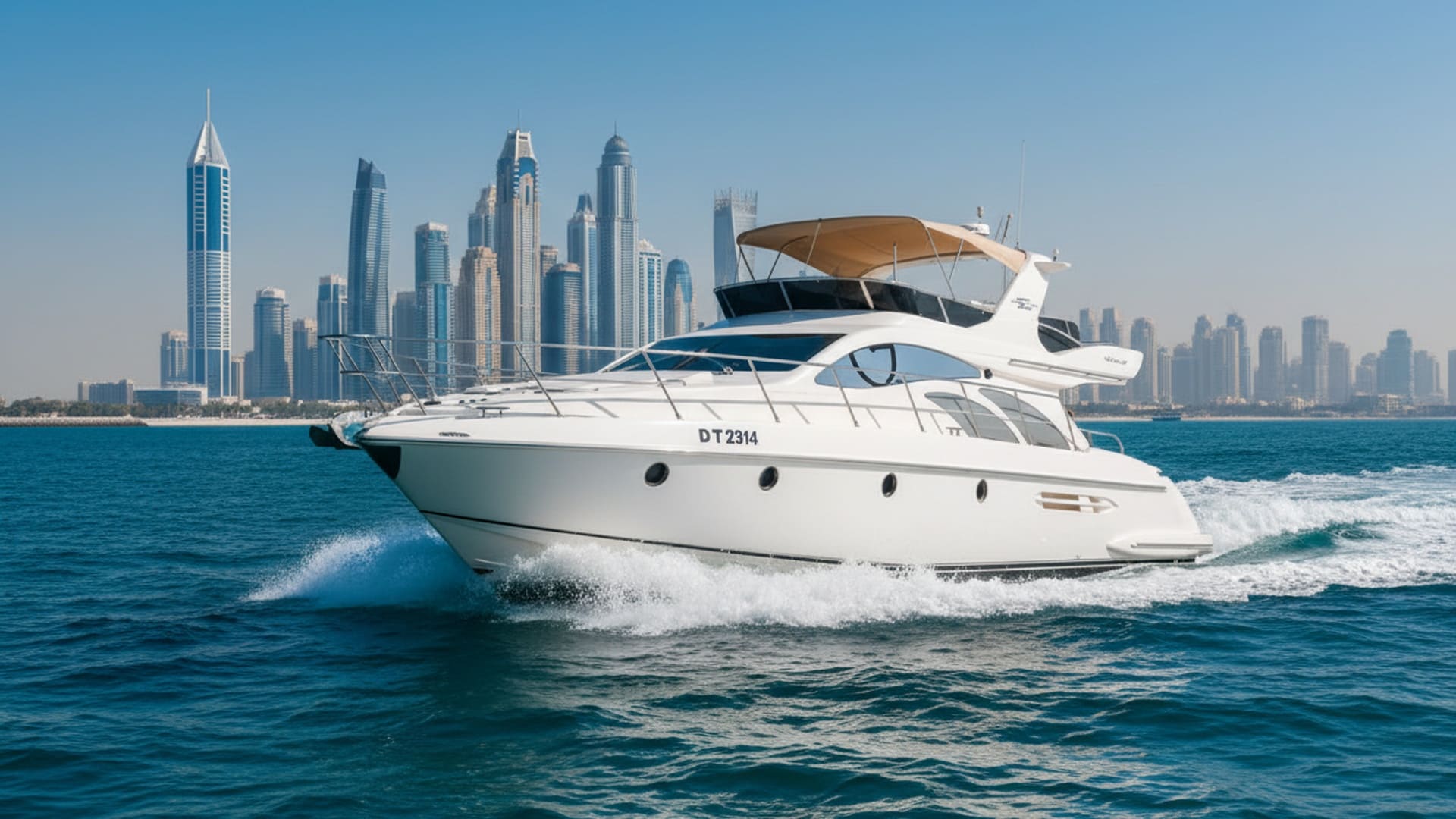 Sunrise Adventurer 50 ft yacht charter Dubai