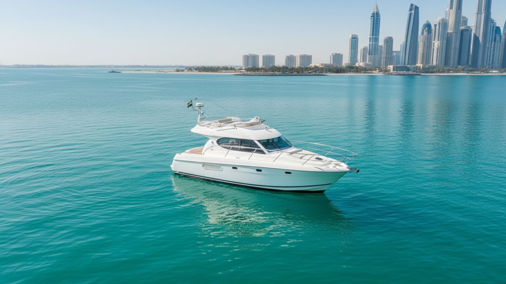 Ruby Ocean 32 ft aerial view, stunning Dubai Marina