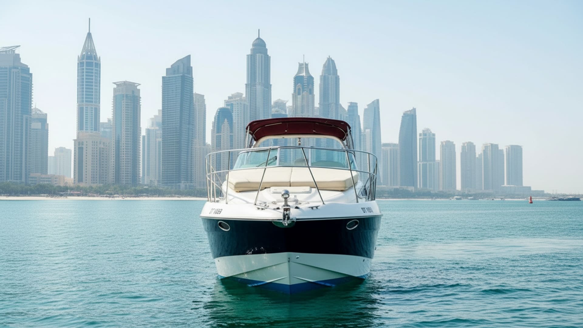 Azure Wave 33 ft yacht deck with comfortable seating