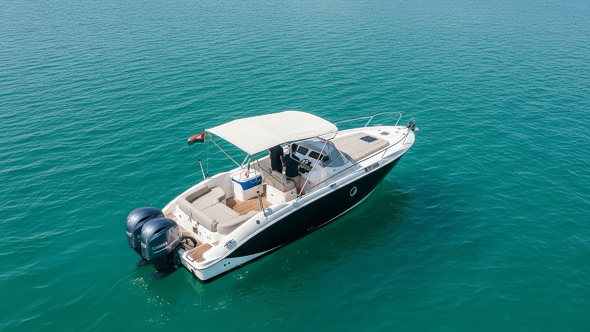 Aerial view of Marina Princess 27 ft in Dubai