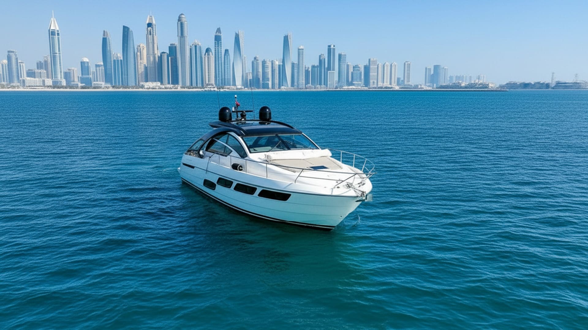 Spacious deck and seating on Grand Glory 52 ft yacht