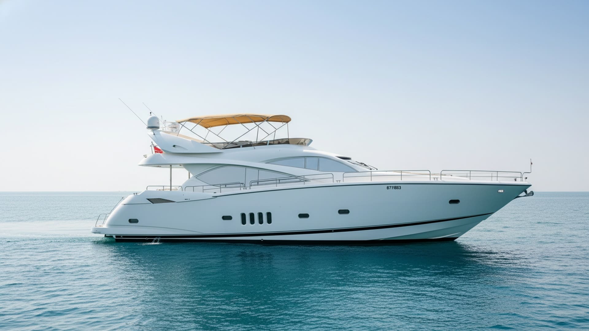 Royal Breeze 82 ft premium yacht exterior, cruising Dubai
